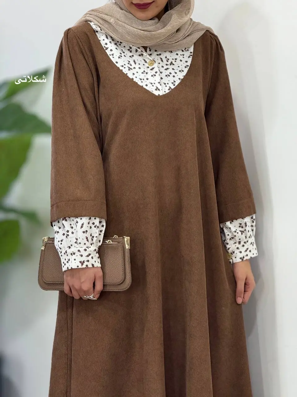 پیراهن مانتویی پاییزه نورین